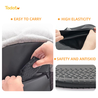 Protège-chaussures réutilisables unisexe, bottes de pluie imperméables et antidérapantes, couvre-chaussures en silicone