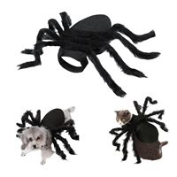 Accessoire de cosplay d'Halloween, design réglable, décoration en fourrure simulée pour costume d'araignée pour petits et moyens chiens et chats