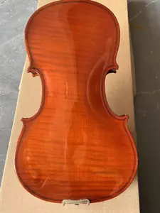 Tiger pattern matte plywood flame maple baixo preço violino 4/4 atacado violino alemão barato