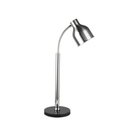 Lampe infrarouge moderne 250W en acier inoxydable noir et or rose, chaleur et lumière de table pour restaurant, hôtel et traiteur, buffet