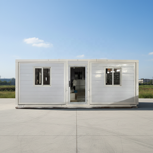 Maison conteneur extensible moderne de 20 et 40 pieds, unité d'habitation secondaire de luxe pour jardin, maisonnette préfabriquée avec chambre et salle de bain - Product Image 2