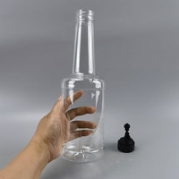 Bouteille en plastique PET de qualité alimentaire pour miel, sirop, ketchup, sauce soja, huile de cuisson Marasca avec bouchon à clapet