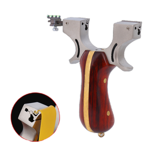 Catapulta de Precisión para Exteriores, Modelo Diente de Dragón, de Presión Rápida, con Mango de Madera Sólida y Latón, para Caza Competitiva - Product Image 1
