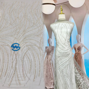 WS 2579 lãng mạn sequin hoa thêu <span class=keywords><strong>Net</strong></span> ren vải phi Bridal pháp ren vải - Product Image 1