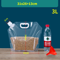 Emballage liquide transparent debout buse d'aspiration poche bec haut bière boisson jus Grain sacs d'emballage avec robinet