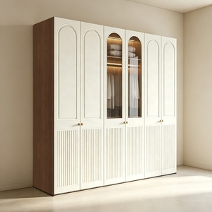 Armoire de chambre en <span class=keywords><strong>bois</strong></span> moderne à 6 portes, grande capacité, organisateur de vêtements, placard de luxe en <span class=keywords><strong>bois</strong></span> - Product Image 4