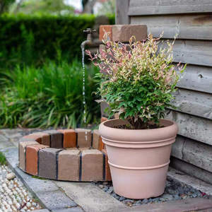 Pots de jardin d'extérieur en plastique transparents auto-arrosants pour bonsaïs <span class=keywords><strong>japonais</strong></span>, type Moka <span class=keywords><strong>Pot</strong></span>, 20 pots dorés pour usage au sol dans les centres commerciaux - Product Image 6