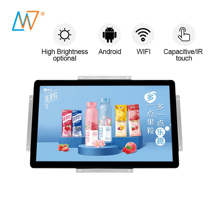 フルHD 1080p Android WiFi埋め込みスリムタッチスクリーンオープンフレーム液晶パネルモニター22インチ