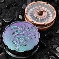 Dés de roulette gyroscopiques en métal D&D pour Dungeons and Dragons, dés rotatifs en métal, dés de roulette rotatifs pour jeux de table et cadeaux