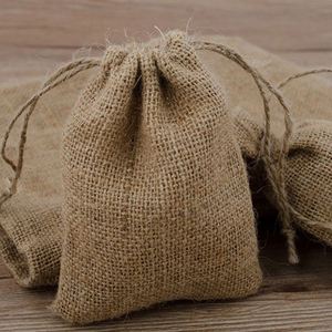 ODM & OEM Primitive Organic Jute <b>Drawstring</b> <b>Pouch</b> Wholesale Jute <b>Drawstring</b> Bag Custom Logo Gift Burlap Bag - Product Image 3