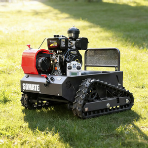 Tondeuse à gazon industrielle autotractée à batterie avec manche télescopique, moteur monocylindre 4 temps 196 cm³ et lame à bobine - Product Image 2