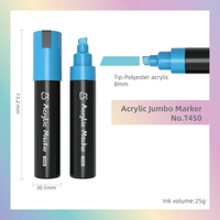 Marqueurs permanents acryliques Bestationery Jumbo 8MM pour peinture murale, coloriage, croquis et graffiti – Promotion Chine