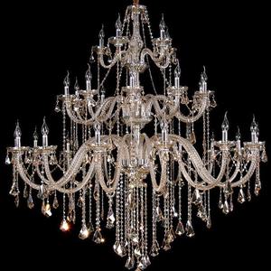 Lustre à grande bougie en cristal personnalisé de luxe avec LED pour hall d'hôtel de salle de mariage traditionnel européen personnalisé - Product Image 6