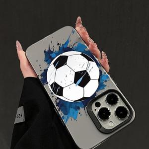 <span class=keywords><strong>Coque</strong></span> de téléphone Blue Splash Soccer Ball pour <span class=keywords><strong>iPhone</strong></span> 16/15/14/13/12 <span class=keywords><strong>Pro</strong></span> Max, <span class=keywords><strong>coque</strong></span> transparente antichoc en TPU, style Ins, pour les fans de football - Product Image 5