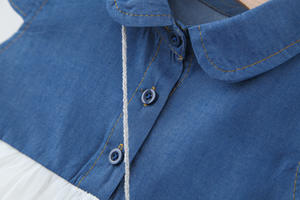 Vêtements en jean pour filles mignonnes, robes de soirée pour enfants, robes de fête pour filles avec tutu blanc, achats en ligne à Dubaï - Product Image 4