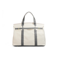 Tas Kanvas Grosir Pabrik Ready Stock, Tas Tangan Premium Warna Blok, Kapasitas Besar, Serbaguna untuk Kerja, Tas Tote, Tas Belanja