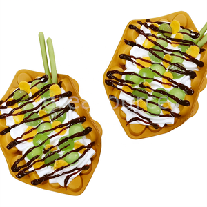 Huevos de Plástico Artificiales, Comida Falsa Ecológica con Patrón de Corazón, Accesorios para Exhibición en Cafeterías, Decoración del Hogar y Adornos para Fiestas - Product Image 4