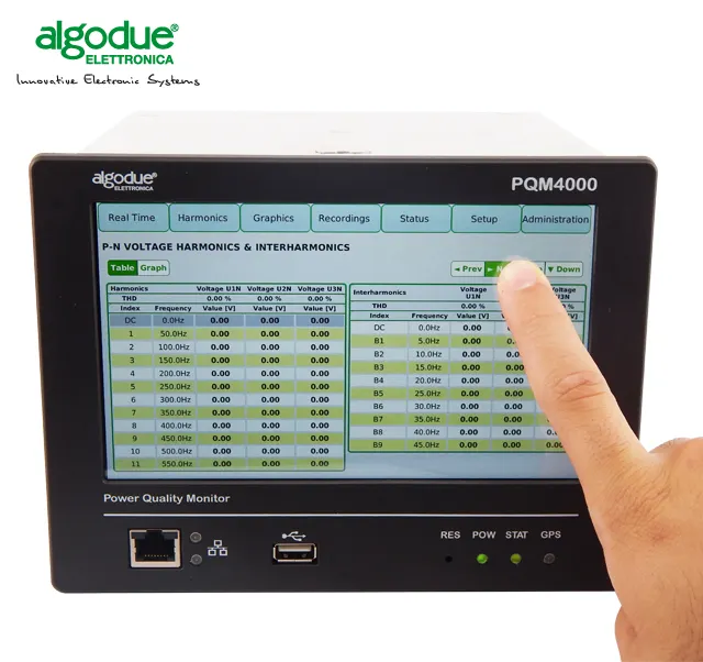 디지털 멀티미터 PQM4000 Algodue made in Italy 전력 품질 분석기