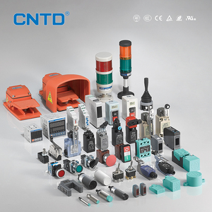 Cntd Chất lượng cao 10a 600V vỏ nhựa màu đỏ <span class=keywords><strong>pushbutton</strong></span> chuyển khối liên lạc cpdnvo nút nhấn dẫn nguồn ánh sáng IP65 1NO 22mm - Product Image 3