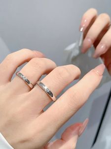 PT950 Wedding Band Sets for <b>Couples</b>, Matching His & Hers <b>Rings</b>, Natural Diamond Inlaid, Certified with Free Engraving - Product Image 3