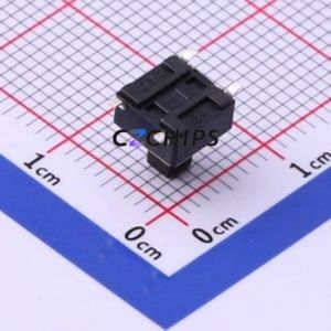 UK-B0219-TP-250 Tactile Switch SMD-4P,6x6mm Switch Single Pole Single Throw Rectangle Button 2.5N Vertical Mount - Product Image 2