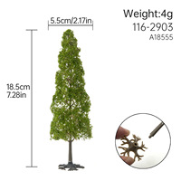 Arbre miniature fini à l'échelle HO et N, modèle d'arbre pour paysage, table de sable architecturale, diorama ferroviaire, matériel de bricolage