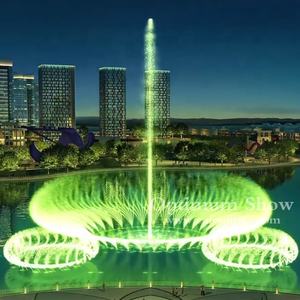 ضوء LED من الفولاذ المقاوم للصدأ Boquillas Fuentes danstantes موسيقى راقصة بحيرة في الهواء الطلق المياه العائمة النافورة - Product Image 4