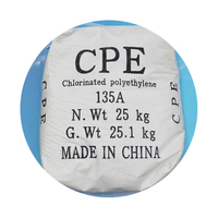 Résine de polyéthylène chloré PVC, modificateur d'impact CPE 135A / 135B / 135C / 130A avec polyéthylène chloré 64754-90-1, prix compétitif