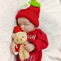 Poupée en silicone réaliste de 17 pouces pour bébé fille, objets de collection en silicone à la mode pour enfants, festival de noël ou cadeau d'anniversaire
