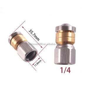 Buse de lavage à <span class=keywords><strong>haute</strong></span> <span class=keywords><strong>pression</strong></span> pour égouts et <span class=keywords><strong>nettoyeur</strong></span>, <span class=keywords><strong>embout</strong></span> de fixation pour <span class=keywords><strong>tuyau</strong></span> à <span class=keywords><strong>haute</strong></span> <span class=keywords><strong>pression</strong></span> pour le nettoyage des égouts - Product Image 2