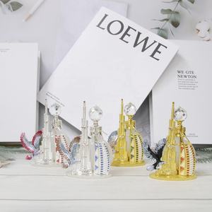 Flacon de parfum en métal de 10 ml, Moyen-Orient, Dubaï, <span class=keywords><strong>Burj</strong></span> <span class=keywords><strong>Al</strong></span> <span class=keywords><strong>Arab</strong></span>, <span class=keywords><strong>Burj</strong></span> Khalifa, Falcon, huile essentielle rechargeable, flacons d'attar # 10219 - Product Image 6