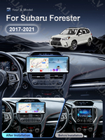 Kit de Tablero de Instrumentos de 12.3 Pulgadas con Pantalla Táctil Completa para SUBARU Forester 2017-2021, Radio Android para Auto, Bisel de Montaje, Asistencia de Reversa