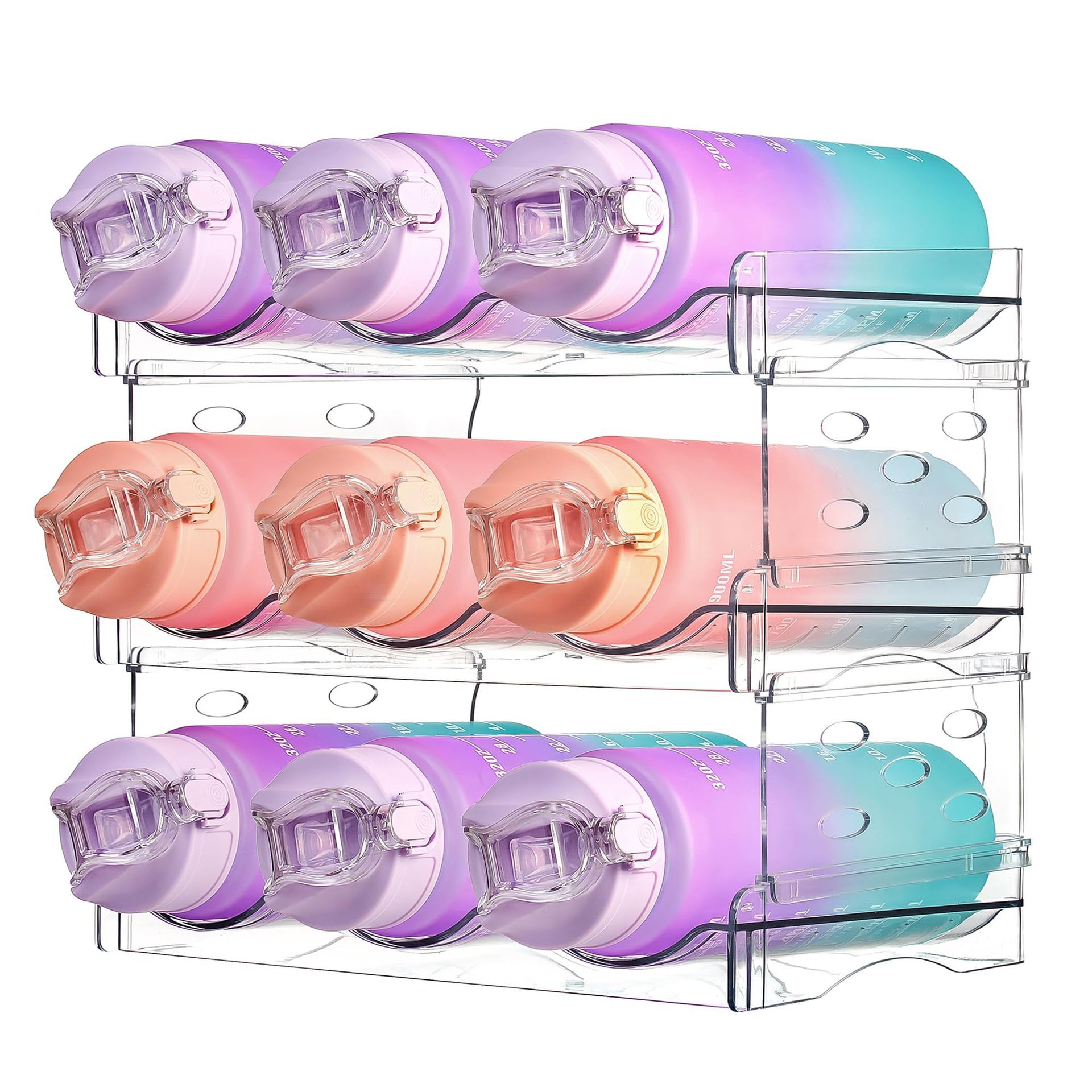 Customized PET Transparent Wine Storage Rack OEM ODM Stackable Drinks ...