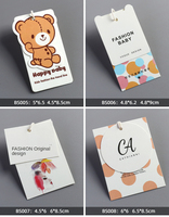 Etiquetas Colgantes Personalizadas con Degradado de Acuarela, Etiquetas de Papel Impresas con Logotipo de Marca de Lujo para Ropa, Accesorios de Moda