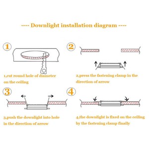 Lámpara de Techo LED Moderna Negra Regulable, Empotrada, 5W, <span class=keywords><strong>Downlight</strong></span>, AC110v/220V, Iluminación para el Hogar - Product Image 6
