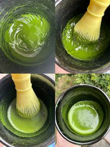 Bubuk Matcha daun murbei organik, teh hijau sangat halus untuk memanggang teh susu dipasangkan dengan aroma organik tanpa butiran - Product Image 5