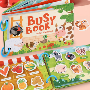 2025 Nuevo Set de Libros Sensoriales Montessori de Fieltro Silencioso con Rompecabezas 3D, Juegos de Emparejamiento y Libros Educativos con Imágenes - Product Image 2