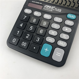Joinus DS-837B 12 Digit Calculator Dual Power Supply Black Office Use - Product Image 4