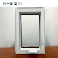 Nouveau Design Upvc Fenêtres à Double Vitrage Fenêtre à Manivelle Fenêtre de Maison avec Quincaillerie Allemande