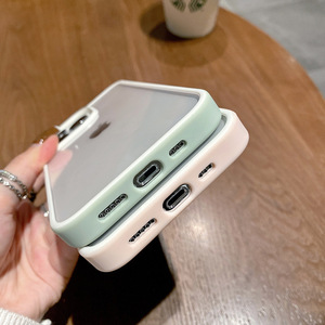 2022 nueva funda de lujo a prueba de golpes Color caramelo sólido funda de teléfono Clear <span class=keywords><strong>Space</strong></span> para <span class=keywords><strong>Iphone</strong></span> 14 13 Pro 15 pro Max - Product Image 5