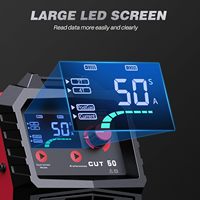 ARCCAPTAIN Découpeur Plasma [Grand écran LED] CUT50 50A 110/220V Double Tension DC Inverter IGBT Coupe Nette 1/2 Pouce Post-Flux 2T/4T