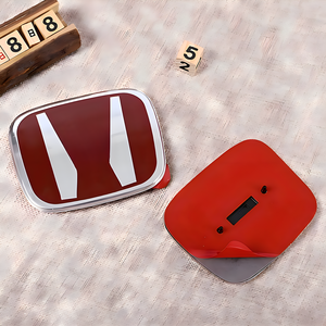 EMBLEMA DE parrilla delantera emblema rojo 2 uds delantero y trasero para 2006-2015 para CIVIC SEDAN EX LX SI - Product Image 3