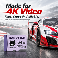 Pabrik Nandstor OEM Kartu SD TF 256GB 512GB 1TB Kecepatan Tinggi V60 U3 A2 Kartu Memori Video 4K untuk Kamera Camcorder Kamera Aksi Grosir