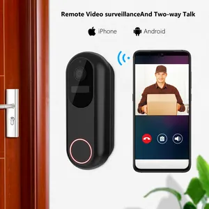 Ikevision 2.4G 5G Smart Wireless Doorbell Camera 1080P Wifi Visual Video Door Bell Battery 10000mah AC Powered Doorphone By Tuya
