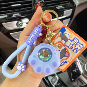 2025พวงกุญแจยางสำหรับผู้หญิง, พวงกุญแจพระอาทิตย์ตกสวยประณีตของขวัญเล็กๆที่แขวนตกแต่งด้วยการระเหิดของผู้ชาย3D - Product Image 4