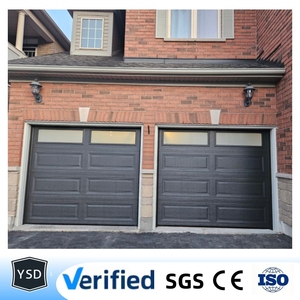 <span class=keywords><strong>Porte</strong></span> <span class=keywords><strong>de</strong></span> <span class=keywords><strong>garage</strong></span> <span class=keywords><strong>sectionnelle</strong></span> 9x8 pour maison, deux voitures, sur mesure, en fer galvanisé, automatique, moderne, motorisée, coupe-vent, entrée extérieure - Product Image 2