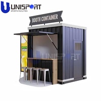 Conteneur préfabriqué moderne Café Boutique Café en plein air Bar Conteneur d'expédition Kiosque Portable Restaurant Design