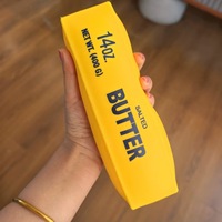 Bâton de beurre salé moelleux à rebond lent, jouet anti-stress réaliste en PVC doux et duveteux pour fête sur le thème de la pâtisserie