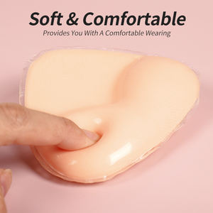 XC041洗える再利用可能超軽量発泡シリコン両面粘着ブラインサートプッシュアップブラパッド入り - Product Image 6