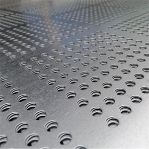 Panneau de façade décoratif en acier inoxydable 304 perforé, avec trous de 6 mm, électrogalvanisé, pour protection et écranage, sur mesure - Product Image 3